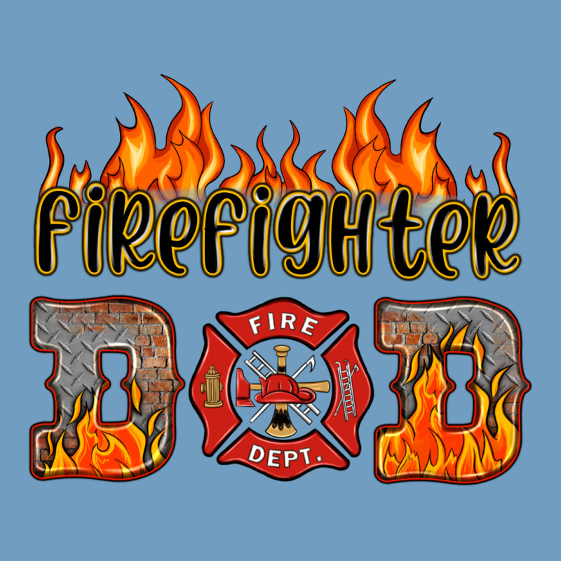 Firefighter Dad Urban Heavy Tee by HRA Design Shop | Teevron