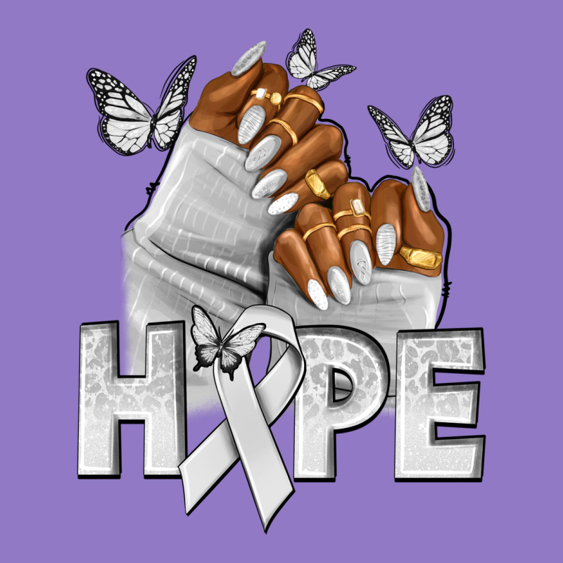 Hope White Ribbon Lung Cancer Nails Urban Hoodie by NancyCooperArtShop | Teevron