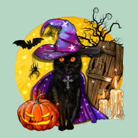 Black Witch Cat Coffin And Moon Classic Tee | Teevron