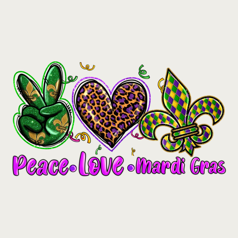 Peace Love Mardi Gras Zipper Hoodie by BarkalooDesign | Teevron
