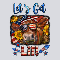 Let's Get Lit 4th Of July Cow Zipper Hoodie | Teevron