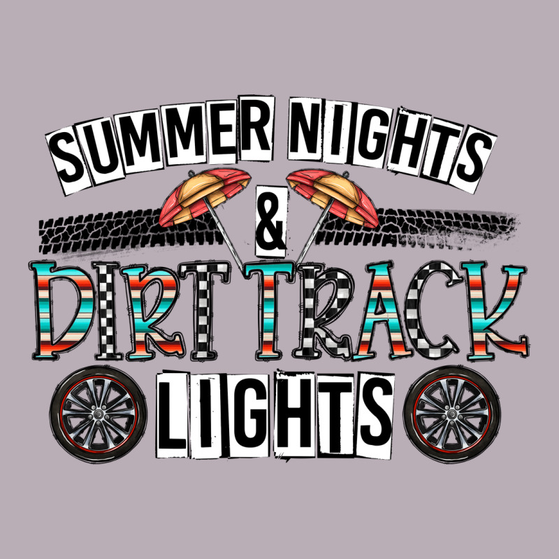 Summer Night & Dirt Track Lights Vintage Tee by CowhideDigitalArt | Teevron
