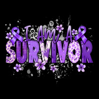 I Am A Survivor Purple Ribbon Urban Hoodie | Teevron