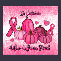 In October We Wear Pink Pumpkin Vintage Hoodie | Teevron