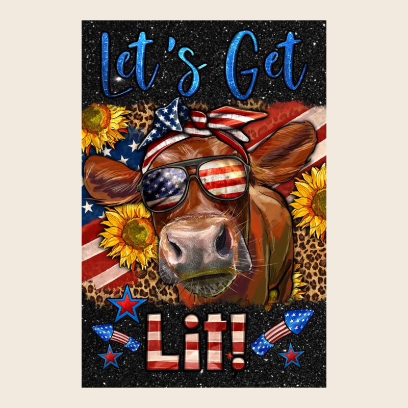 Western Let's Get Lit Cow Zipper Hoodie by LillyAllenDesigns | Teevron