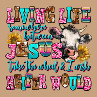 Living Life Somewhere Between Jesus Take The Wheel Vintage Tee | Teevron