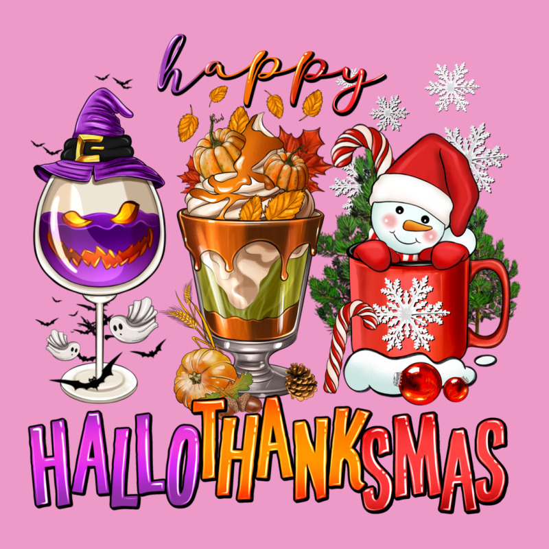 Happy Hallothanksmas Wine Glass And Coffee Urban Hoodie by NancyCooperArtShop | Teevron