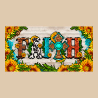 Faith Cross And Sunflower License Plate Heavyweight Sweatshirt | Teevron