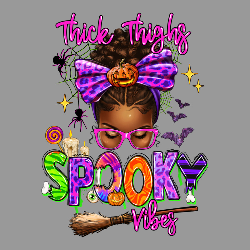 Thick Thighs Spooky Vibes Vintage Hoodie by texasbilliewilder | Teevron