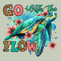 Go With The Flow Floral Turtle Long Sleeve Tee | Teevron