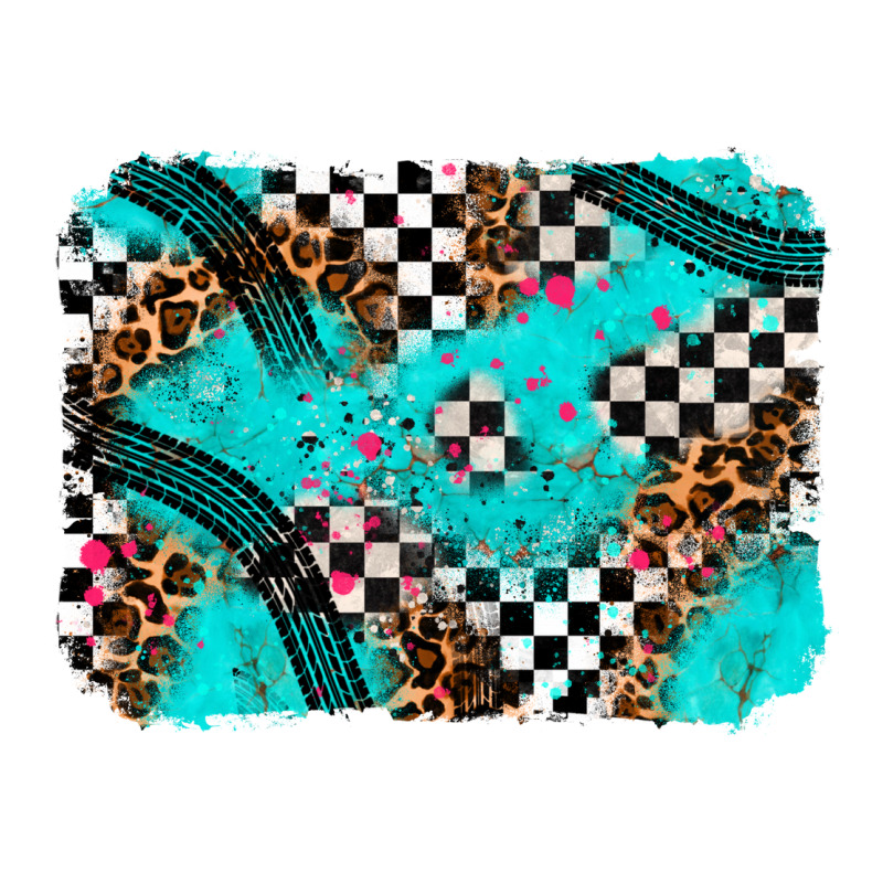 Race Day Turquoise Background Classic Tee by AdoDesignShop | Teevron