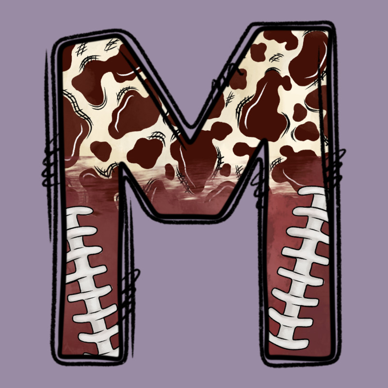 Name Footballcow Print Letter M Classic Tee by CowhideDigitalArt | Teevron