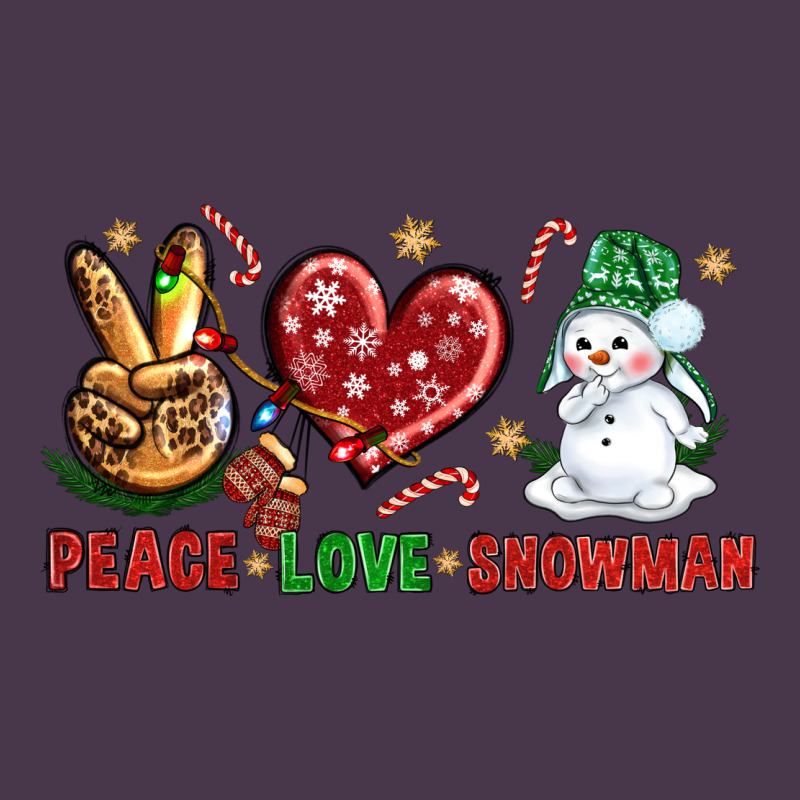 Peace Love Snowman Heavyweight Hoodie by NancyCooperArtShop | Teevron