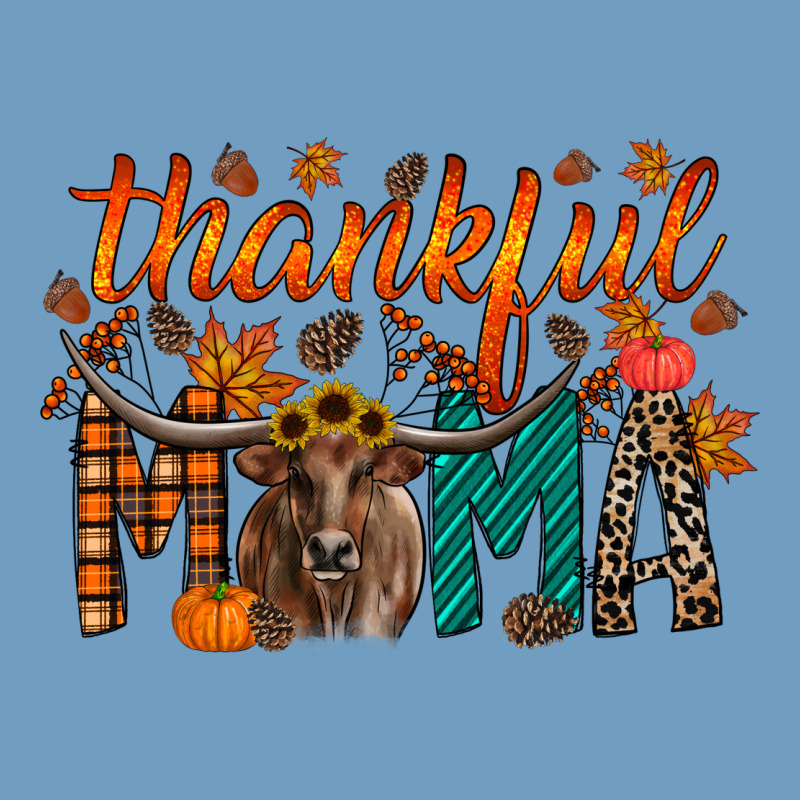 Thankful Mama Longhorn Urban Heavy Tee by RacoonDesign | Teevron
