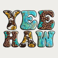 Western Sunflowers Turquoise Leopard Yee Haw Zipper Hoodie | Teevron