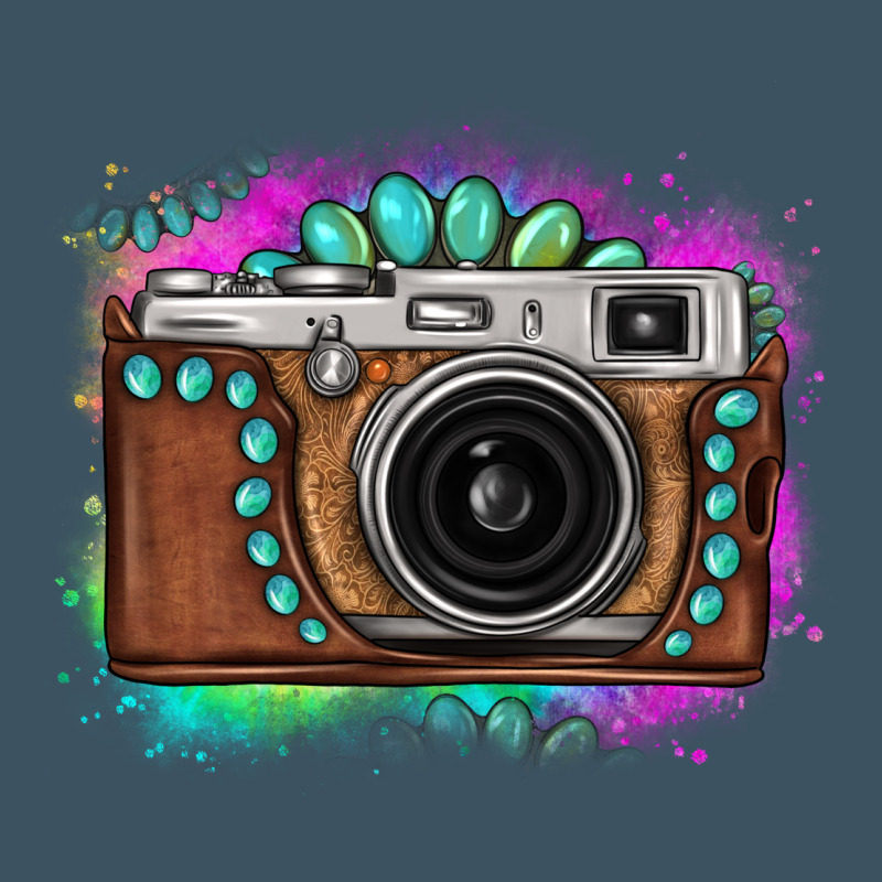 Tie Dye Gemstone Vintage Camera Urban Heavy Tee by FaDigitalArtStudio | Teevron