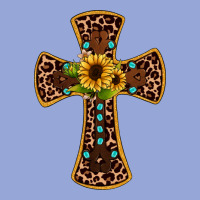 Leopard Gemstone Sunflower Cross Classic Tee | Teevron