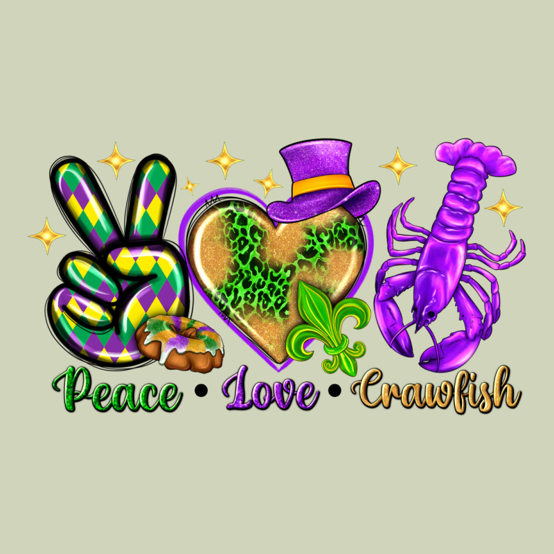 Peace Love Crawfish Heavyweight Hoodie by NancyCooperArtShop | Teevron