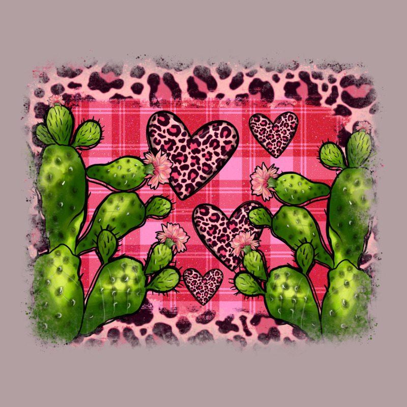 Valentine's Day Cactus Background Vintage Hoodie by JahusDesignShop | Teevron