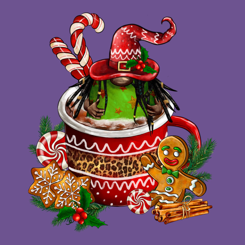 Christmas Coffee Afro Gnome Vintage Tee by FaDigitalArtStudio | Teevron