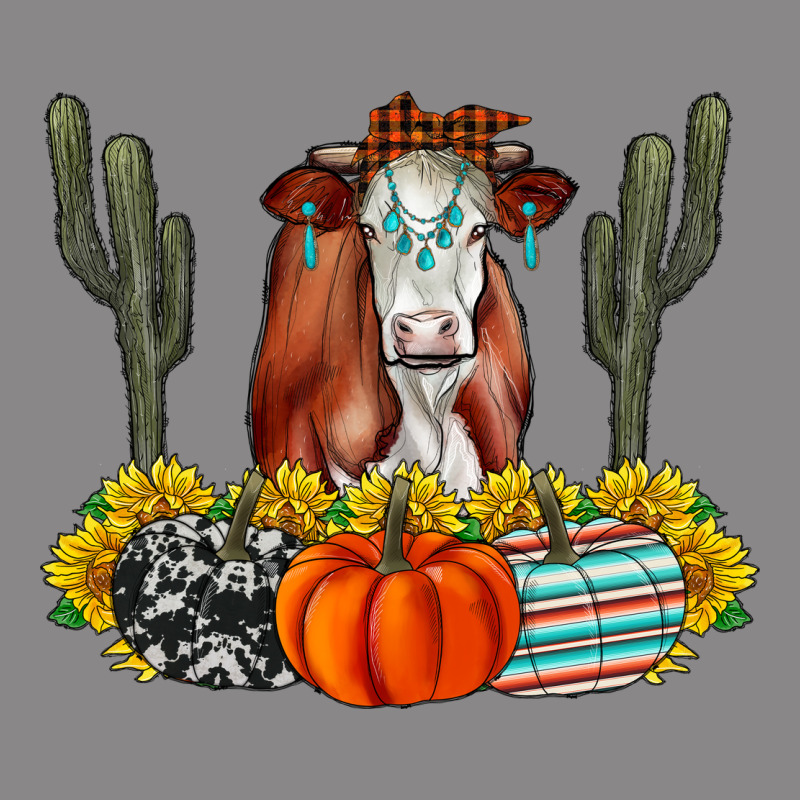 Fall Cow Vintage Tee by CowhideDigitalArt | Teevron