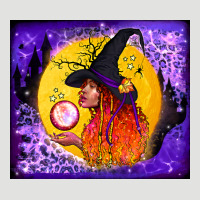 Witch With Crystal Ball Tumbler Classic Tee | Teevron