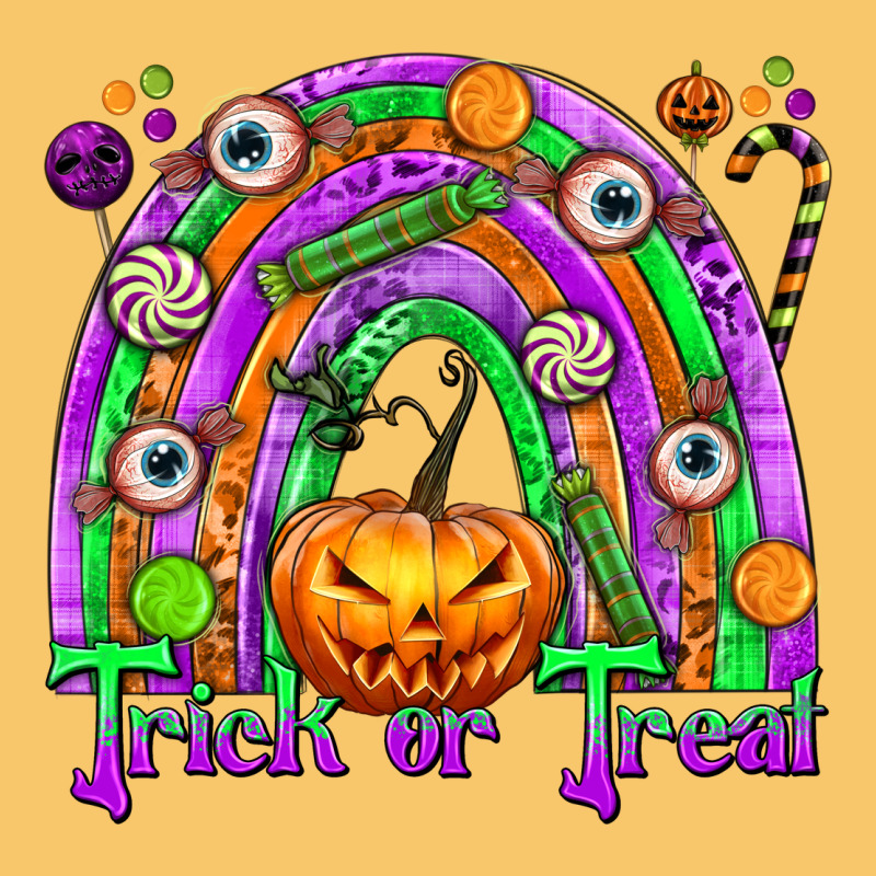 Trick Or Treat Halloween Rainbow Vintage Hoodie by texasbilliewilder | Teevron