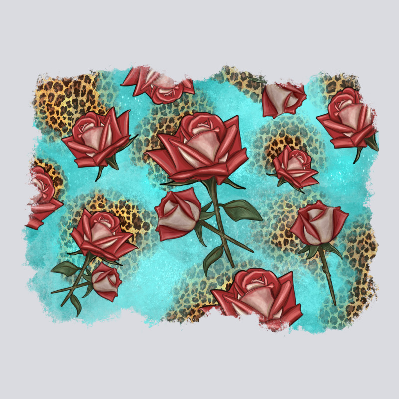 Red Roses With Leopard Background Zipper Hoodie by LillyAllenDesigns | Teevron