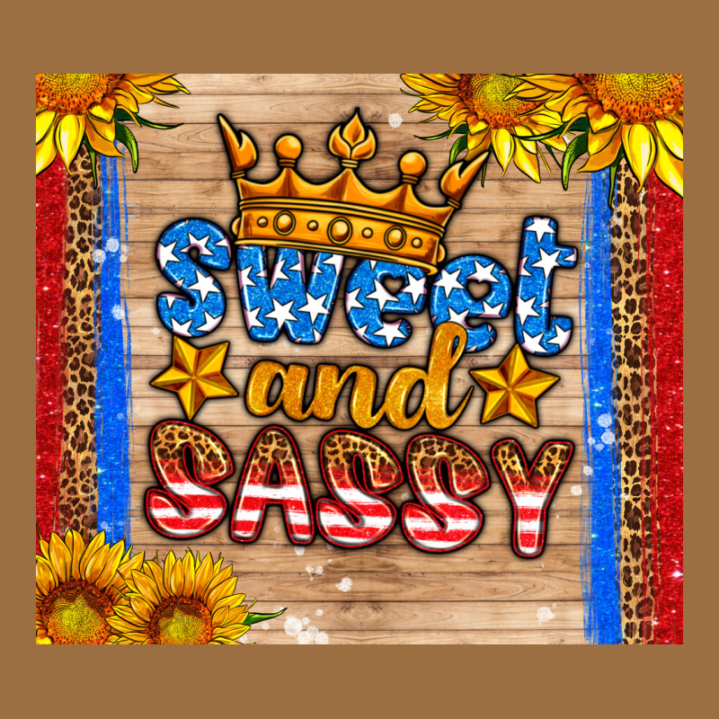 Usa Flag Sweet And Sassy Vintage Tee by HRA Design Shop | Teevron