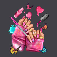 Pink Nail Art Hand Heavyweight Hoodie | Teevron