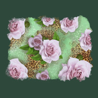 Pink Roses With Leopard Background Zipper Hoodie | Teevron