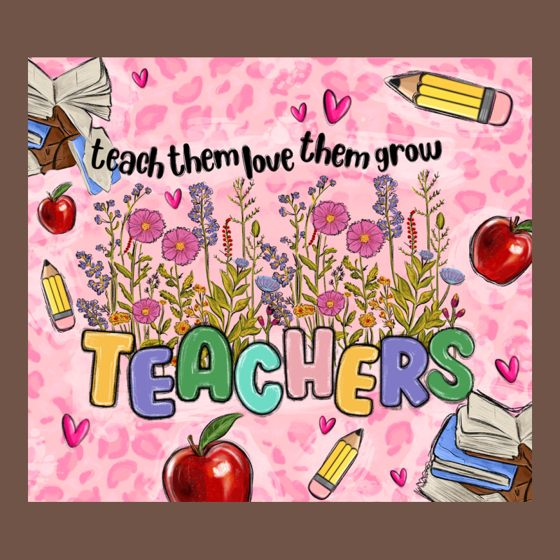 Teachers Teach Them Love Them Grow Premium Sweatshirt by MaliasSmallBusiness | Teevron