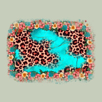Easter Leopard Turquoise Background Classic Tee | Teevron