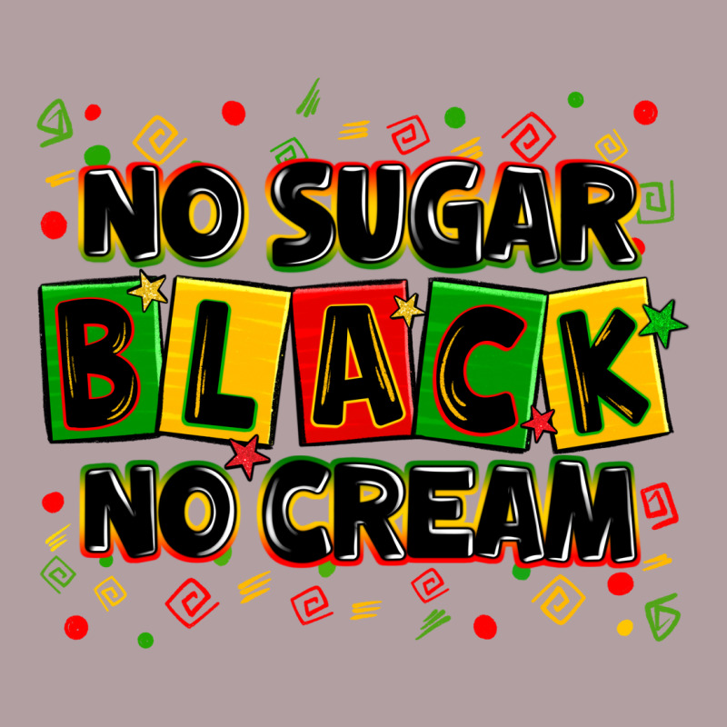 No Sugar No Cream Black Vintage Hoodie by Zillion Design Studio | Teevron