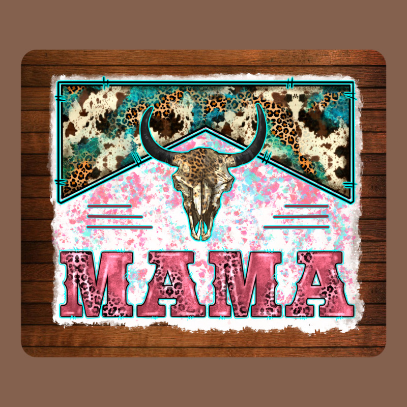 Western Bull Skull Mama Mousepad Zipper Hoodie by BarkalooDesign | Teevron