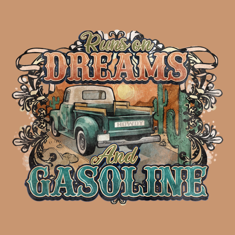 Runs On Dreams And Gasoline Truck Western Heavyweight Hoodie by NancyCooperArtShop | Teevron
