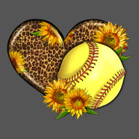 Softball Heart With Sunflowers Zipper Hoodie | Teevron