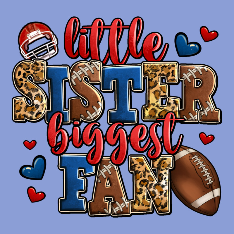 Little Sister Biggest Fan American Football Long Sleeve Tee by Jasminsmagicworld | Teevron