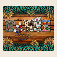 Western Nurse Glitter Leopard Sunflowers Zipper Hoodie | Teevron