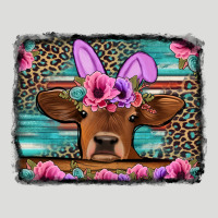 Easter Floral Leopard Cow Zipper Hoodie | Teevron