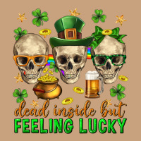 Dead Inside But Feeling Lucky St. Patricks Day Vintage Tee | Teevron