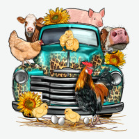 Farm Truck Farm Animals Urban Heavy Tee | Teevron