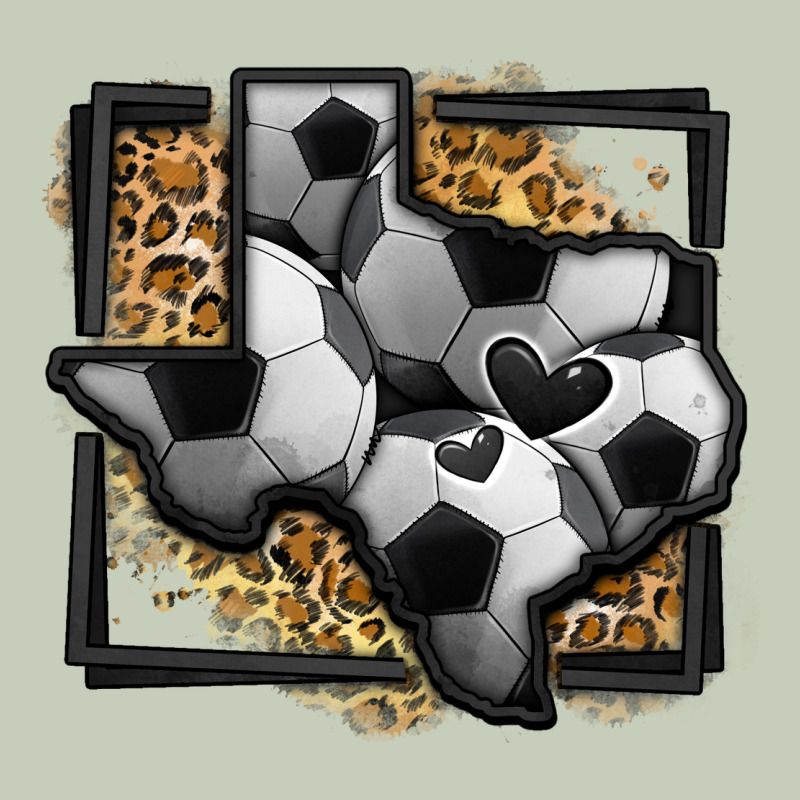 Leopard Soccer Texas Map Long Sleeve Tee by Jasminsmagicworld | Teevron