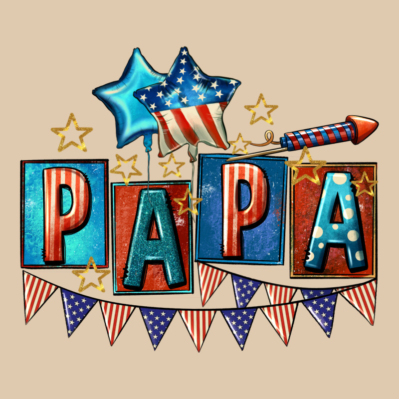 American Papa 4th Of July Heavyweight Sweatshirt by CowGirlArtShop | Teevron