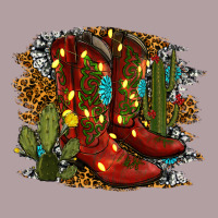 Christmas Cowboy Boots Vintage Hoodie | Teevron