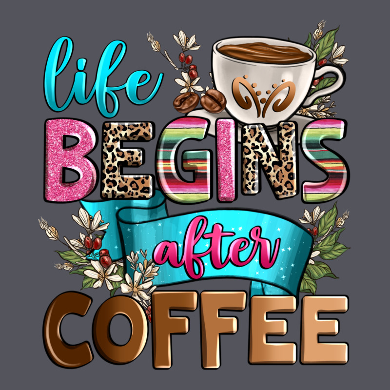 Life Begins After Coffee Vintage Hoodie by Zillion Design Studio | Teevron