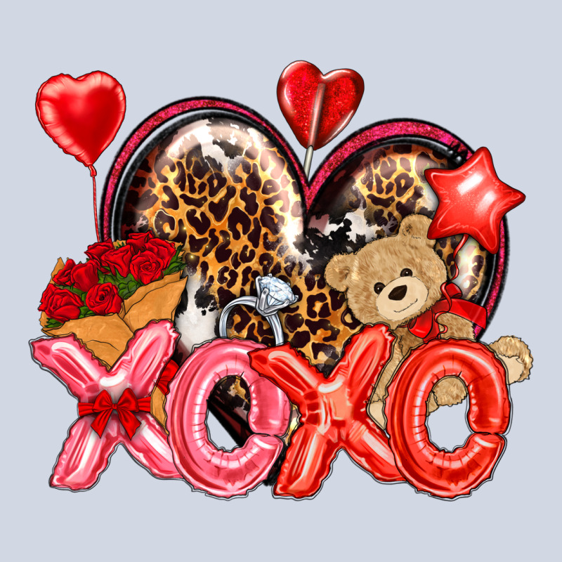 Xo Xo With Leopard And Cowhide Heart Premium Sweatshirt by NancyCooperArtShop | Teevron