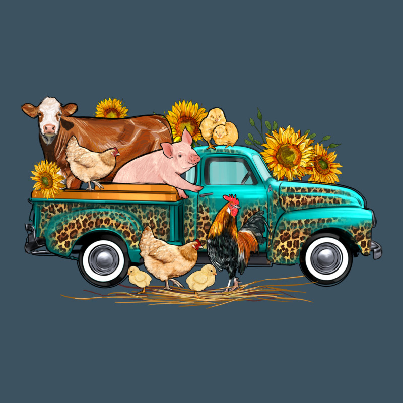 Western Farm Truck Farm Animals Urban Heavy Tee by FaDigitalArtStudio | Teevron