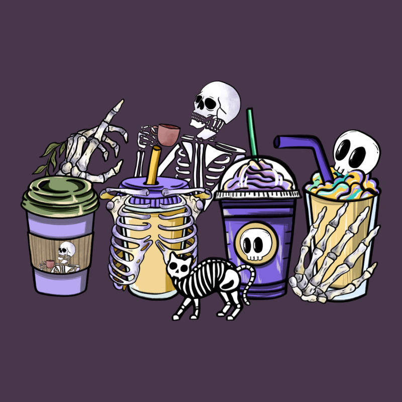 Skeleton Coffee Cups Heavyweight Hoodie by NancyCooperArtShop | Teevron