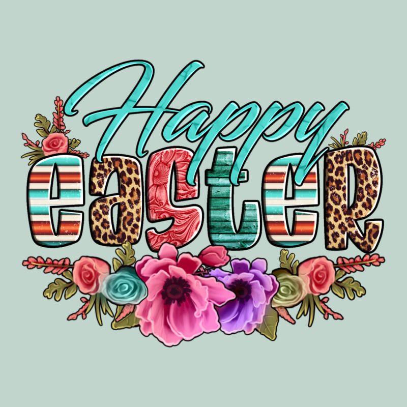 Happy Easter Western Floral Serape Leopard Zipper Hoodie by Jasminsmagicworld | Teevron